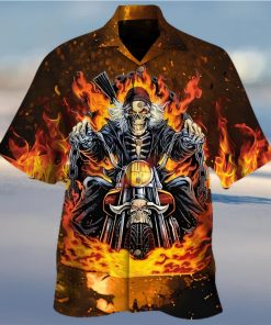 Buy Biker Skull Hawaiian Shirt