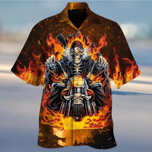 Buy Biker Skull Hawaiian Shirt