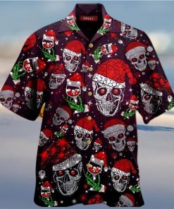 Buy Bling Skull And Wine Hawaiian Aloha Shirt