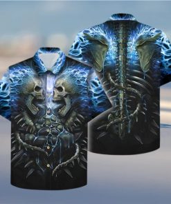 Buy Blue Skull Hawaiian Shirt