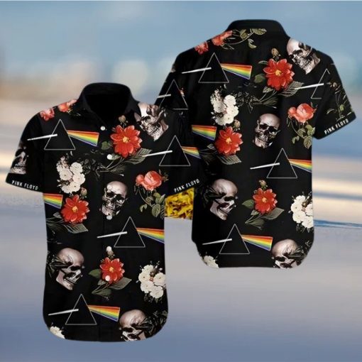 Buy Hawaiian Aloha Shirts Pink Floyd Skull 1