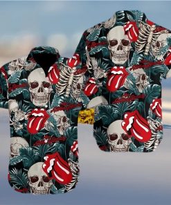 Buy Hawaiian Shirts Music Skull The Rolling Stone