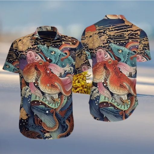 Buy Japanese Aesthetic Ukiyoe Hawaiian Shirt