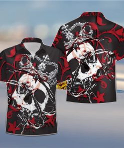 Buy Kings And Roses Skull Hawaiian Aloha Shirts 1