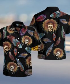 Buy Naive Skull Embroidery Aloha Hawaiian Shirts 1