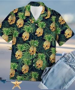 Buy Pineapple Skull Summer Vibe Tropical Hawaiian Shirts