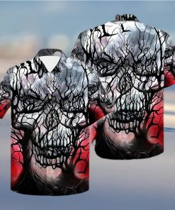 Buy Skull Branches Hollow Night 3d All Over Hawaiian Shirtt