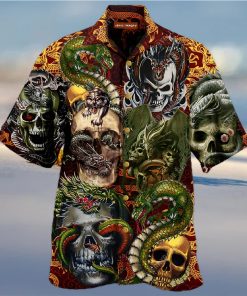 Buy Skull Dragon Unisex Hawaiian Shirtt