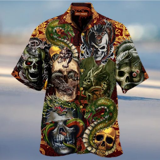 Buy Skull Dragon Unisex Hawaiian Shirtt