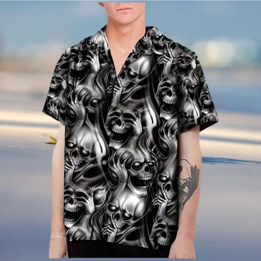 Buy Skull Hawaiian Shirt For Men Women