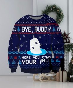 Bye Buddy Dprint Wool Holiday Sweater