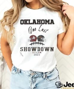 Bedlam 2023 Oklahoma Vs Oklahoma State One Last Showdown Matchup Shirt