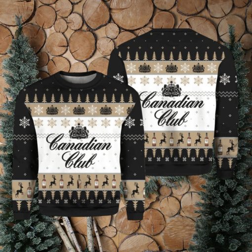 CANADIAN CLUB WHISKY UGLY CHRISTMAS SWEATER