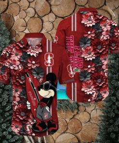 Stanford Cardinal Hawaiian Shirt Mickey Love Surfing Trending Summer Gift
