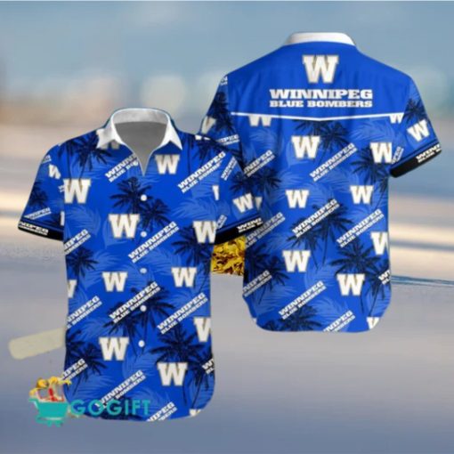 CFL Winnipeg Blue Bombers Hawaiian Shirt