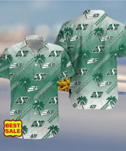 CFLCFL Team Saskatchewan Roughriders Aloha Style 7 Big Logo Hawaiian Shirt