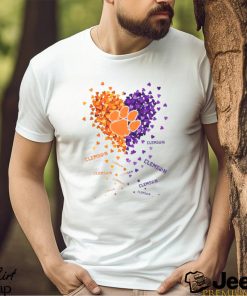 CLEMSON TIGERS TINY HEART SHAPE 2023 T SHIRT