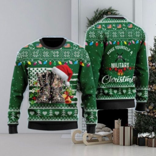 Soldiers Have Yourself A Military Christmas Ugly Sweater