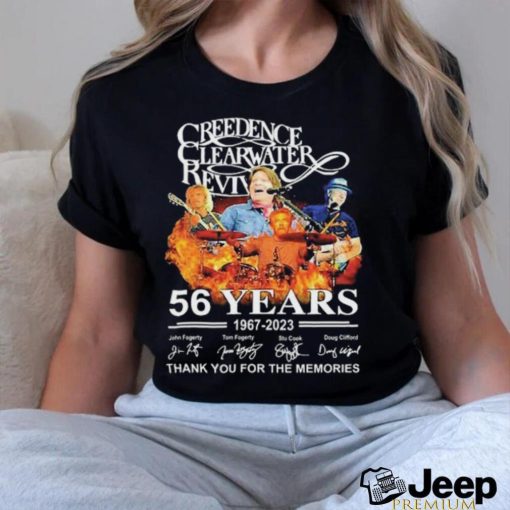 CREEDENCE learwater reviv 56 Years 1967 2023 John Fogerty shirt