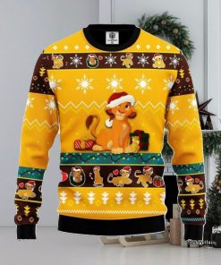 Lion King Simba Yellow 1 Amazing Gift Ugly Christmas 3D Sweater Christmas Gift For Men And Women