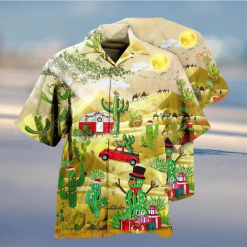 Cactus & Holiday Vibe Hawaiian Shirt Funny Xmas Gifts