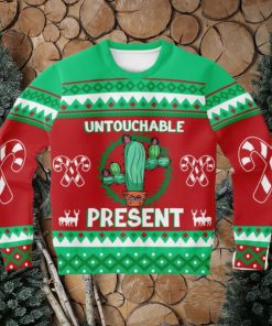 Cactus Untouchable Ugly Christmas Sweater 3D Gift For Men And Women