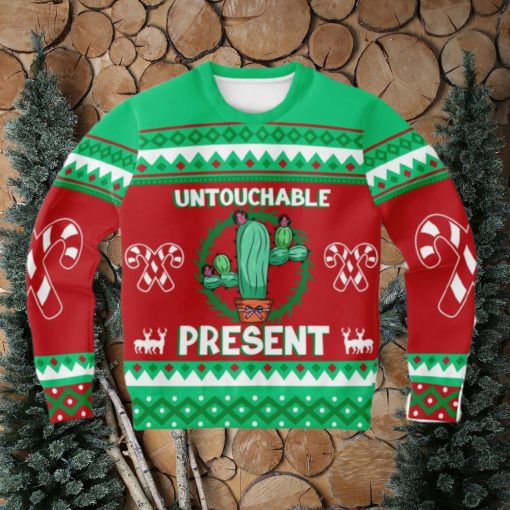 Cactus Untouchable Ugly Christmas Sweater 3D Gift For Men And Women