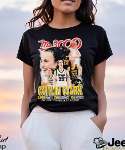 Caitlin Clark Ms.3000 Iowa Hawkeyes The First Player In D 1 History Signature Shirt