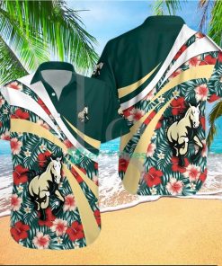 Cal Poly Mustangs NCAA Hibiscus Tropical Flower Hawaiian Shirt