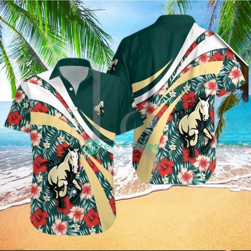 Cal Poly Mustangs NCAA Hibiscus Tropical Flower Hawaiian Shirt