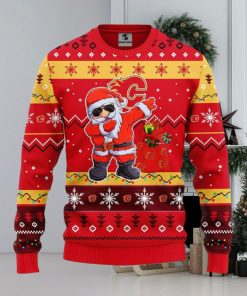 Calgary Flames Dabbing Santa Claus Xmas Ugly Christmas Sweater Best Christmas Gift Ideas