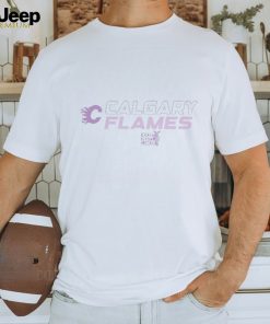 Calgary Flames Levelwear Hockey Fights Cancer Birch T Shirt