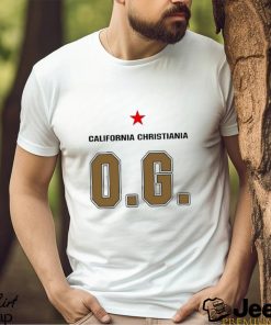 California Christiania og logo design t shirt