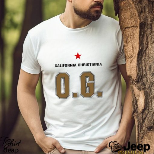 California Christiania og logo design t shirt