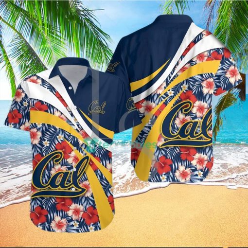 California Golden Bears NCAA Hibiscus Tropical Flower Hawaiian Shirt