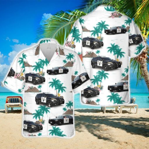 California Highway Patrol Car Hawaiian Shirt Men And Women Gift Aloha Beach