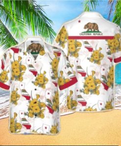 California Proud Tropical Hawaiian Shirt