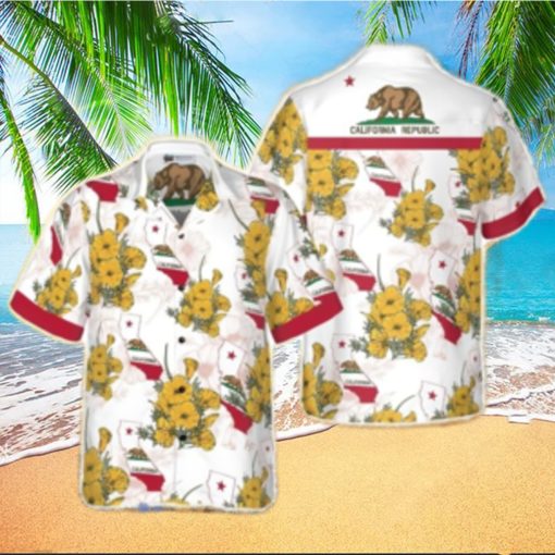 California Proud Tropical Hawaiian Shirt