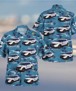 California Santa Monica Police Department Ford Police Interceptor Utility Hawaiian Shirt