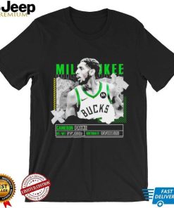 Cameron Payne Milwaukee Bucks basketball player pose paper gift shirt