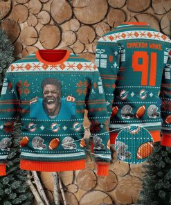 Cameron Wake miami dolphins NFL Knitted Xmas Sweater Gift Men And Women