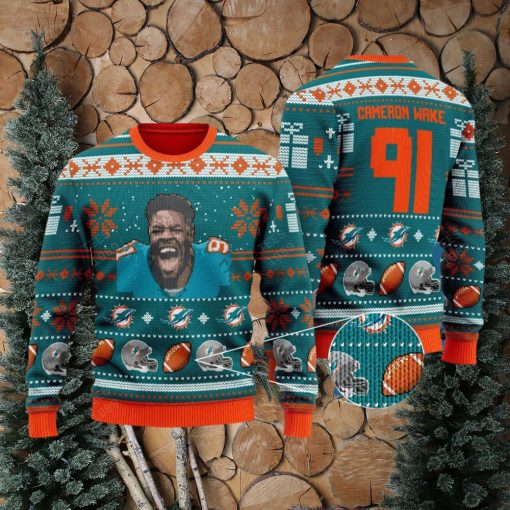 Cameron Wake miami dolphins NFL Knitted Xmas Sweater Gift Men And Women