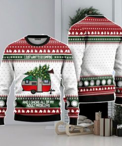 Camping Christmas Unisex Ugly Sweater