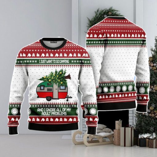 Camping Christmas Unisex Ugly Sweater