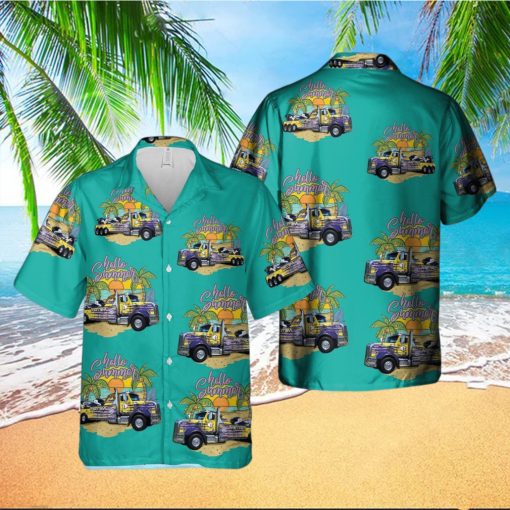 Canada Towing Truck Summer Aloha Summer Aloha And Beach Short And Beach Short hawaiin shirt