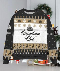 Canadian Club Whisky Snowflake Ugly Christmas Sweater Special Gift For Men Women