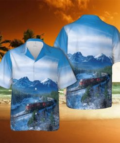 Canadian Railway Christmas Hawaiian Shirt