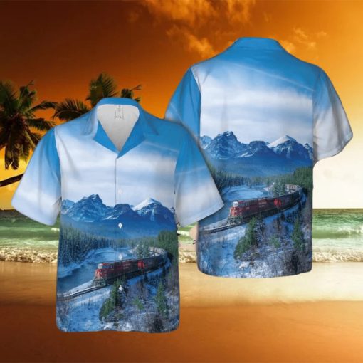 Canadian Railway Christmas Hawaiian Shirt