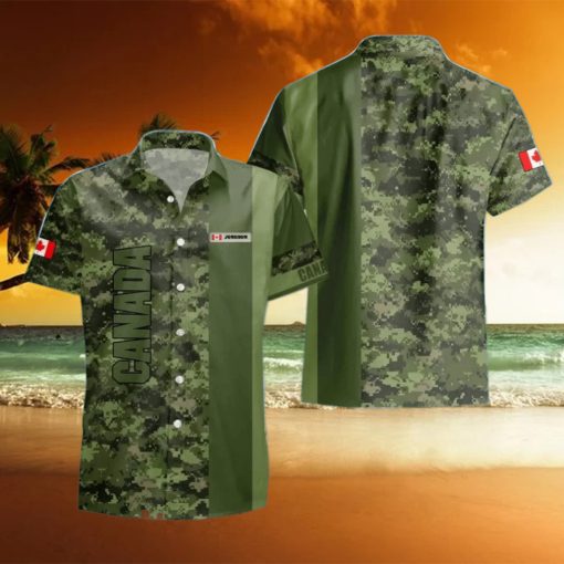 Canadian Veteran Hawaii Shirt Custom Name Special Gift For Men Women