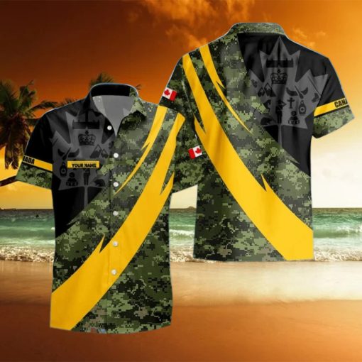 Canadian Veteran Hawaii Shirt Custom Name Unique Gift For Men And Women OX7LBK831